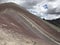 Rainbow mountains in Peru, georgeous beautiful landscape, Colorful view. Peruvian travel background, andes