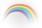 Rainbow multicolor realistic vector illustration
