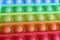 Rainbow multicolor toy popit simple dimple for children anti-stress for relaxation very close-up