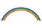 Rainbow, multicolored circular arc, spectrum of the visible light