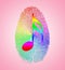 Rainbow Music Finger Print