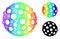 Rainbow Net Gradient Bacterium Spore Icon