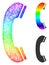 Rainbow Net Gradient Phone Receiver Icon