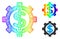 Rainbow Net Mesh Gradient Financial Options Icon