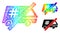 Rainbow Net Mesh Gradient No Jail Car Icon