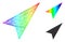 Rainbow Network Gradient Arrowhead Right-Up Icon