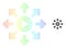 Rainbow Network Gradient Viral Marketing Icon