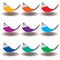 A Rainbow of Nine hammocks