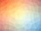 Rainbow orange blue gradient polygon shaped background
