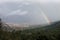 Rainbow over the city of Alcoy