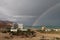 Rainbow over the Dead Sea