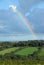 Rainbow over the English countryside