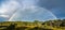 Rainbow over horizon in Tasmania, Australia