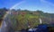 Rainbow over the Iguacu water falls at the boarder of Brazil, Argentina and Paraguay