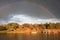 Rainbow over lake Tana