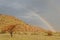 A rainbow over the Naukluft Mountains near Solitaire