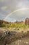 Rainbow over River Feshie in the Cairngorms National Park of Scotland