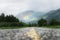 Rainbow Over a Road, beautiful scenery