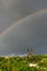A rainbow over Vysehrad Castle, Prague