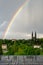 A rainbow over Vysehrad Castle, Prague