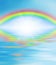 Rainbow over the waters - religion, wisdom eye