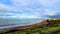 Rainbow Over Whitby Beach With Abbey