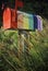 Rainbow painted mailbox