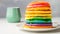 Rainbow pancakes, AI generative