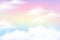 Rainbow pastel blurred sky background