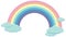 Rainbow in pastel color with some cloud template