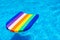 Rainbow pattern styrofoam swimming board baseboard