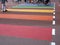 Rainbow Pedestrian crossing in the center of Utrecht