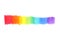 Rainbow pencil hatching on white background