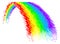 Rainbow Pixel Art 8 Bit Arcade Video Game Icon