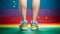 Rainbow Pride Month Magazine Portrait Photography With Creative Shot Of Female Legs