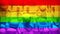 Rainbow Pride Sports Wall Vibrant LGBTQ Equipment Collage Fun Background