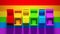 Rainbow Pride Vibrant LGBTQ Arcade Video Gaming Console Wall Retro Computer Games Equipment