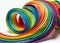 Rainbow quilling paper strips