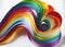 Rainbow quilling paper strips