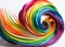 Rainbow quilling paper strips