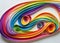 Rainbow quilling paper strips