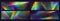 Rainbow refraction overlay banners, prism light effect, leak flare.