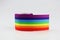 Rainbow ribbons symbolize gay and LGBT pride