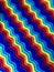 Rainbow ripple crochet