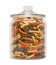 Rainbow Rotini Pasta in a Apothecary Jar