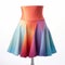 Rainbow Skate Skirt: Anna Dittmann Style With Neo-plasticism Geometry