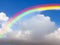 Rainbow Skies: Mesmerizing Cloudscape with Vibrant Rainbows