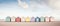 Rainbow Skies and Pastel Hues: The Intricate Beach Huts of Summe