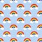 Rainbow Skies Seamless Pattern