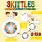 Rainbow skittles science experiment